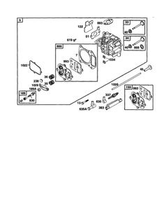 Part Location Diagram of 694328 Briggs and Stratton Head-Cylinder